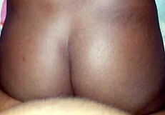 Ebony stepsis gets hardcore pussy fucking from elder in her room