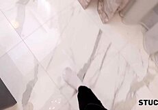 Blonde's Stuck Hand Leads to Kinky Friend's Help!