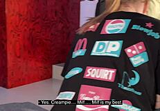 My girlfriend is a slut getting face fucked and deepthroated by monster cock!