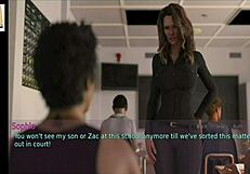 a wife and stepmother in this 3d game scenario