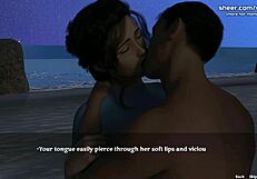 Step mother creampied by young cock on beach!