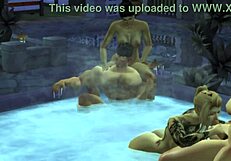 3D porn video of Spanish-speaking SIMS in action