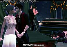 At the masquerade night, the 3D hentai orgy unfolds with intense pussy banging and group sex.