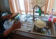 Warm your big cock inside my latina pussy!