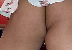 Showing off my cute little ass in this dress.