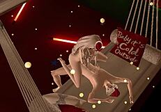 Teen Receives Christmas Package with Blowjob and Monster Cock in 3D Hentai