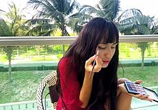 Sexy beauty girl unlocks flawless face makeup secrets