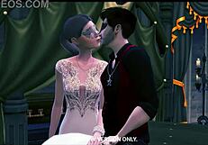 At the masquerade night, the 3D hentai orgy unfolds with intense pussy banging and group sex.