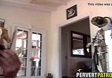 Spying on slut at laundromat in pov