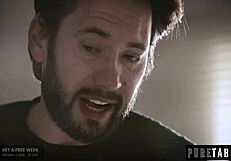 Man, Adriana Chechik just squirts hard during border officer double penetration exam!