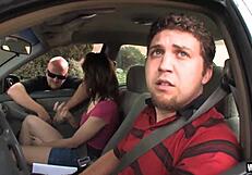 Riley Shy takes rough black cock facial