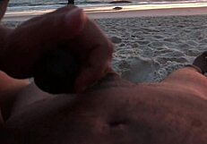 Couple's Beach Exhibition Turns Into Wild Interracial Fucking