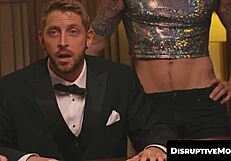 Gay orgy with bodybuilders and cum in mouth action