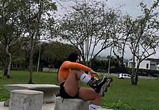 Reencuentro Con Thalía Termina En Rica Follada Hardcore En Público Con Semen En Su Boca