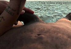 Couple's Beach Exhibition Turns Into Wild Interracial Fucking
