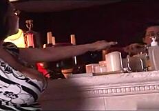 Lingerie bbw milf gives blowjob to monster cock, cumshot on big ass