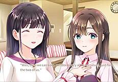 Secret kiss in anime game feels sweet and tender