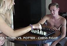 Femdom Kira Thorn Prefers Facesitting Over Chess