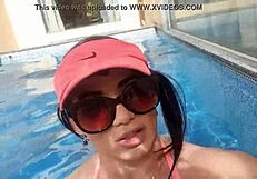 Latina Brunette Sucking Big Ass in Hotel