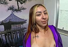 First time homemade video with a hot latina babe from Brazil