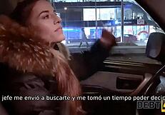 Adorable Teen Debtor Sucks Big Cock Then Gets Fucked in Pov