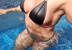 Latina Brunette Sucking Big Ass in Hotel