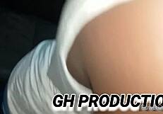 Little african teen slut fucked hard in doggystyle on couch