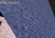 watch this 3d slut get double penetrated in the shower