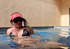 Latina Brunette Sucking Big Ass in Hotel