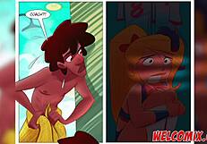 College perverts engage in basketball game with blonde teen and monster cock