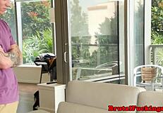 Beautiful young woman gets rough sex and enjoys it while riding the cock and being groped