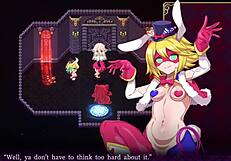 Mage Kanade explores futanari dungeon in gameplay quest