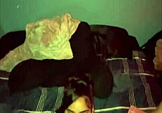 Birthday creampie from a fine light skin's big black cock