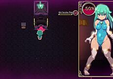 Mage Kanade explores futanari dungeon in gameplay quest