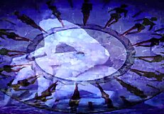 Vintage steam age threesome