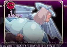 Mage Kanade explores futanari dungeon in gameplay quest