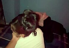 Birthday creampie from a fine light skin's big black cock