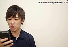 Japanese gay boy kazuya in detailed action