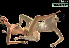 I watched this animated 3d porn where a japanese man is breast fuckin an indian bhabhi, it's so hot!