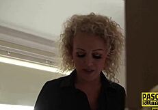 i watch my busty milf sub suck cock deep