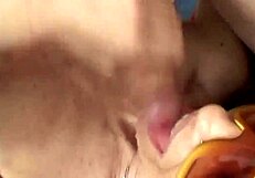 my italian milf wife is sucking that cock and rubbing it in her pussy, feeling so european and naughty