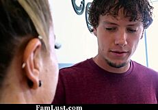 Stepmom suggests her stepson try something intimate with her on FamLust