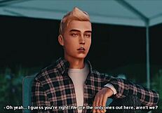 Uncle educates twink on blowjob