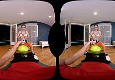Are you ready for naughty VR fucking in the gym with deepthroat?