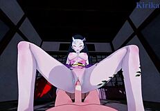 Nezuko Kamado fucks Daki in POV hentai