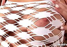 Man, I Love Strokin' My Big Round Titties for Ya