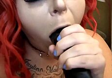 Lexi Red owns deepthroat with sloppy skills