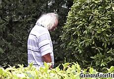 Brunette Teen 18+ Facialized by Grandfather!