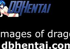 In the Dragon Ball universe, a powerful monster dominates hentai scenes with anime characters in intense encounters.