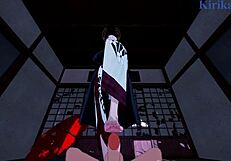 Nezuko Kamado fucks Daki in POV hentai